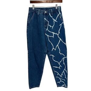 Upcycled Pleated Jeans Small